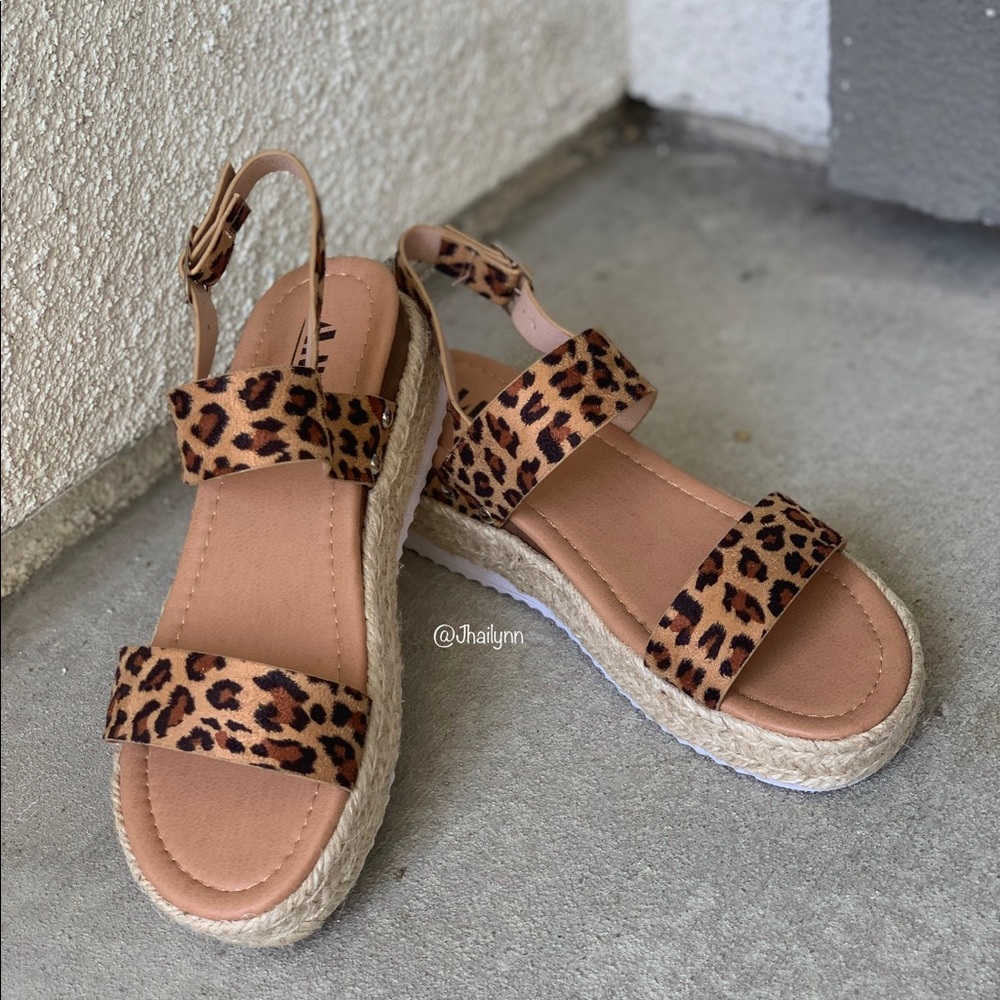 Leopard Espadrille sandal